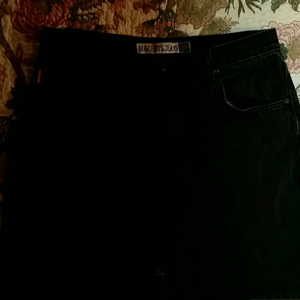 BUGLE BOY 750 SHORTS Cut offs Black VINTAGE Sz 34